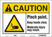 Safety Sign 10 in x 14 in Vinyl