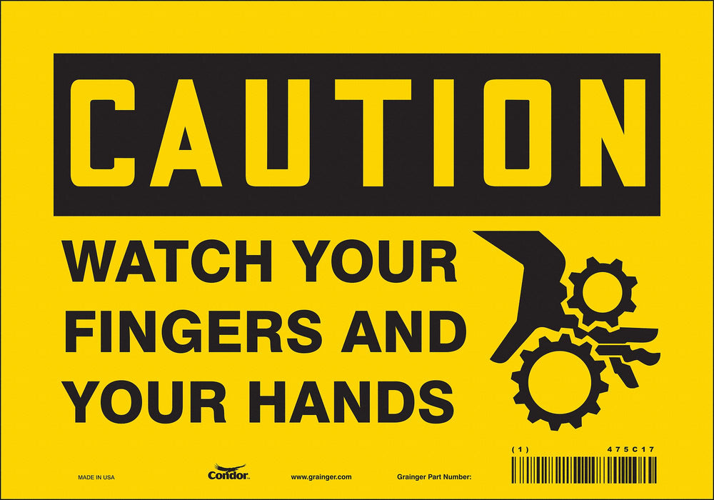 Safety Sign 7 inx10 in Vinyl