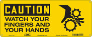 Safety Sign 7 in x 17 in Polyethylene
