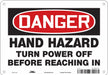 Safety Sign 7 inx10 in Vinyl