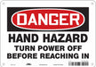 Safety Sign 7 in x 10 in Polyethylene