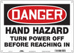 Safety Sign 10 in x 14 in Polyethylene