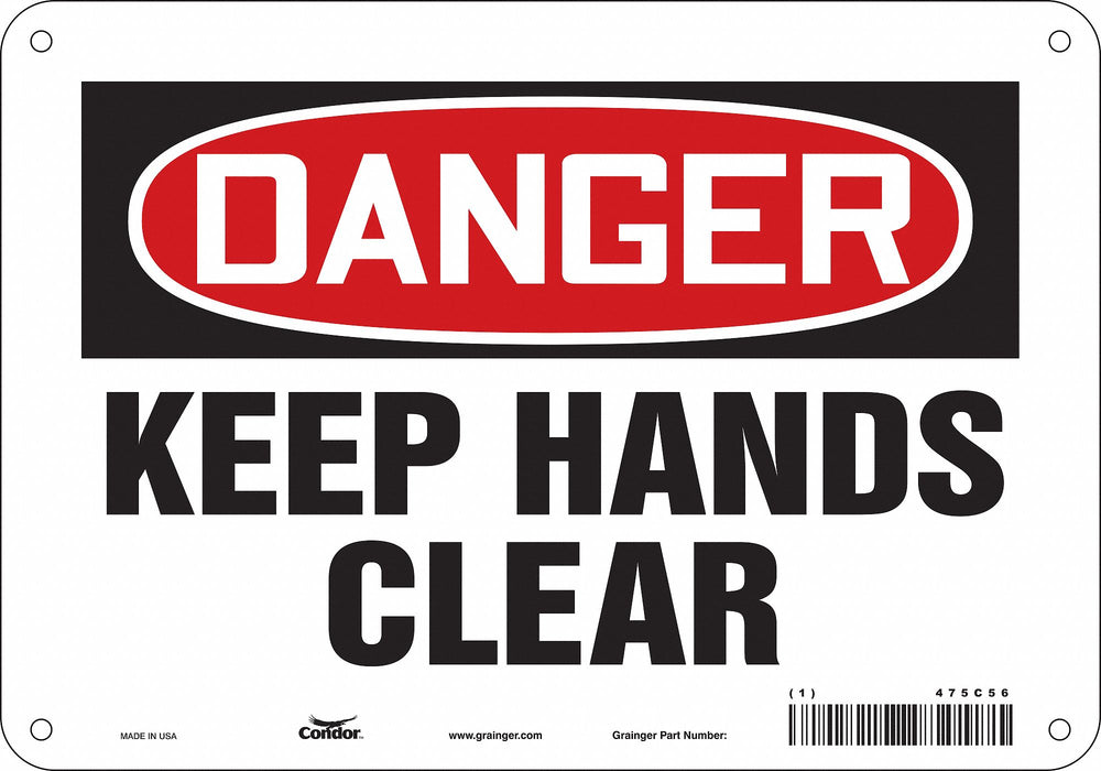 Safety Sign 7 in x 10 in Aluminum