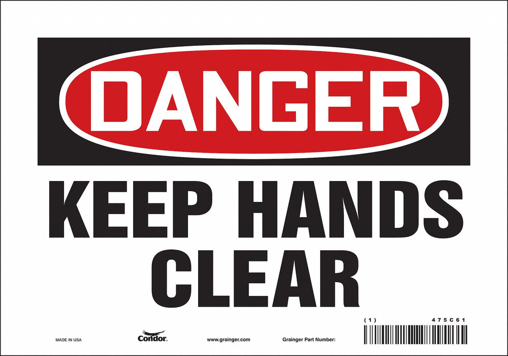 Safety Sign 7 inx10 in Vinyl