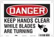 Safety Sign 7 inx10 in Polyethylene
