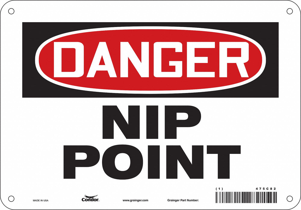 Safety Sign 7 in x 10 in Aluminum