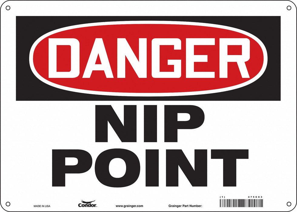 Safety Sign 10 inx14 in Aluminum