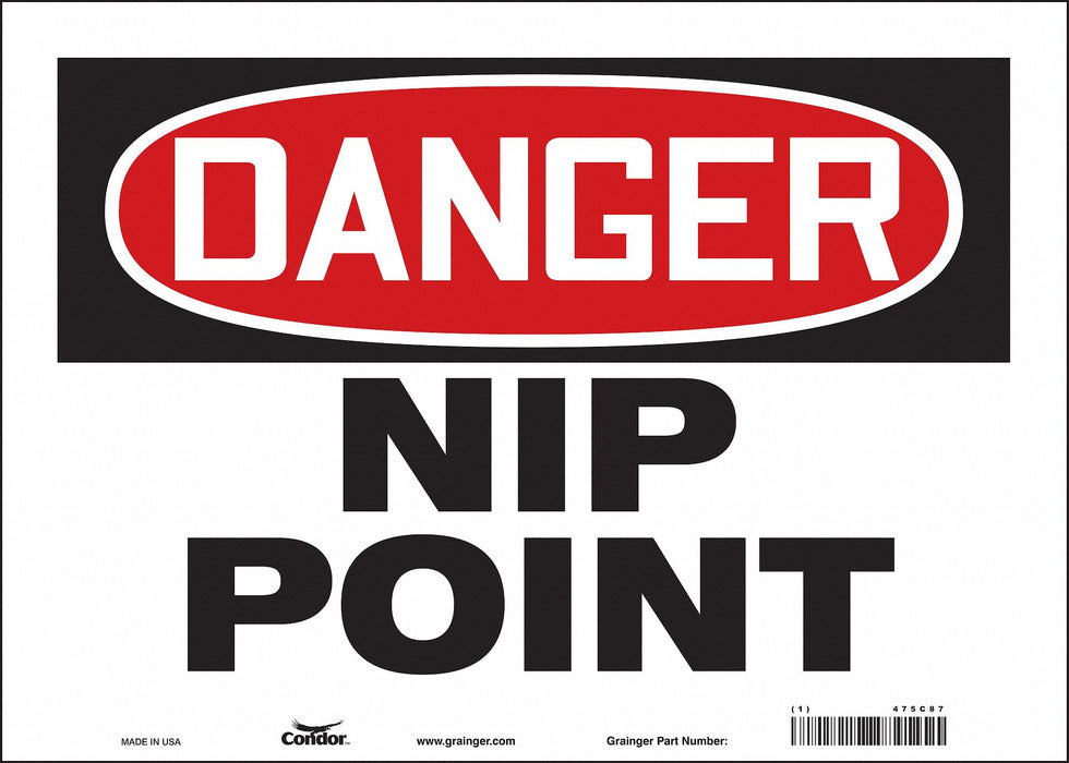 Safety Sign 10 inx14 in Vinyl