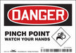 J6942 Safety Sign 3 1/2 inx5 in Vinyl