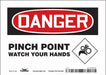 J6942 Safety Sign 5 inx7 in Vinyl