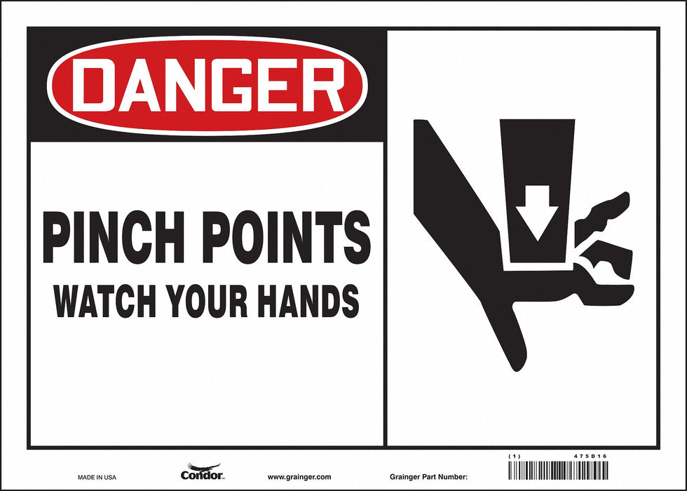 Safety Sign 10 inx14 in Vinyl