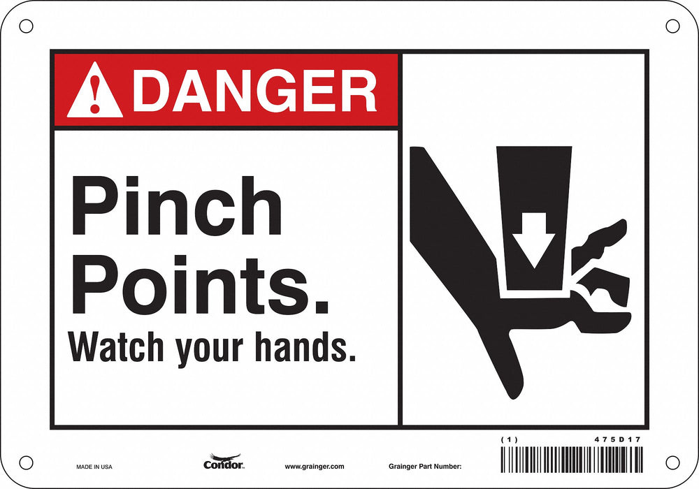 Safety Sign 7 in x 10 in Aluminum