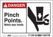 Safety Sign 3 1/2 inx5 in Vinyl