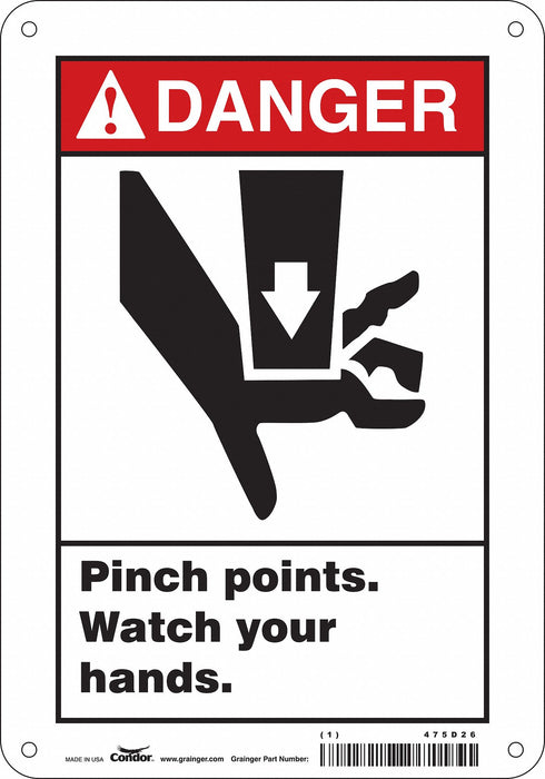 Safety Sign 10 inx7 in Aluminum