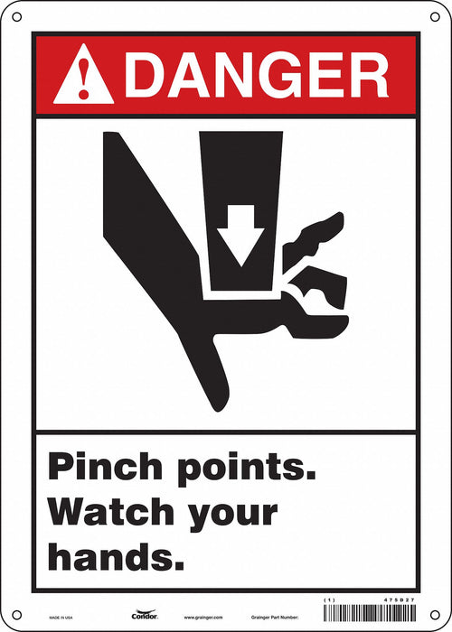 Safety Sign 14 inx10 in Aluminum