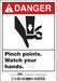 Safety Sign 5 inx3 1/2 in Vinyl