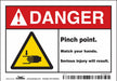 Safety Sign 3 1/2 inx5 in Vinyl
