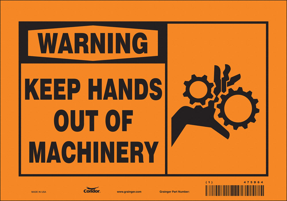 Safety Sign 7 in x 10 in Vinyl
