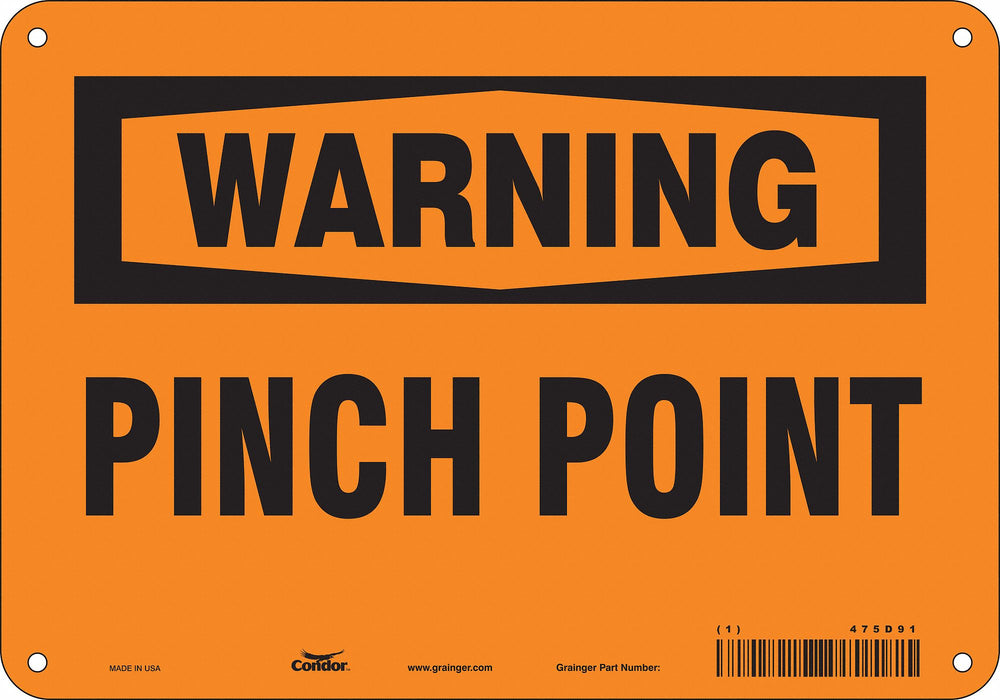Safety Sign 7 in x 10 in Aluminum