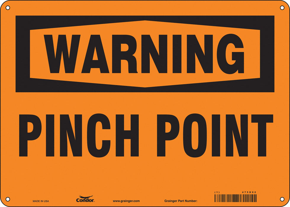 Safety Sign 10 in x 14 in Aluminum