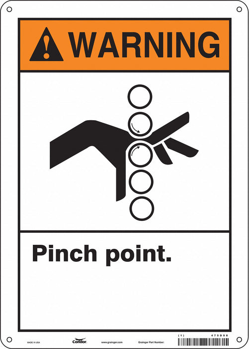 Safety Sign 14 in x 10 in Aluminum