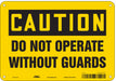 J6948 Safety Sign 7 in x 10 in Aluminum