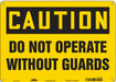 J6948 Safety Sign 10 in x 14 in Aluminum