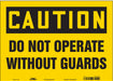 J6948 Safety Sign 10 in x 14 in Vinyl