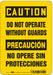 Safety Sign 10 in x 7 in Polyethylene