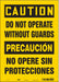 Safety Sign 14 in x 10 in Vinyl