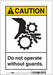Safety Sign 10 inx7 in Vinyl