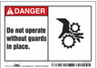 Safety Sign 3 1/2 inx5 in Vinyl