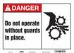 Safety Sign 10 in x 14 in Vinyl