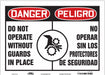 Safety Sign 10 inx14 in Vinyl