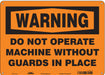Safety Sign 10 in x 14 in Aluminum