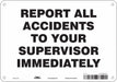 K0134 Safety Sign 7 in x 10 in Aluminum