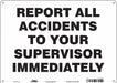 K0134 Safety Sign 10 inx14 in Aluminum
