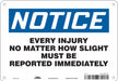 Safety Sign 7 in x 10 in Aluminum