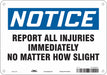 Safety Sign 7 in x 10 in Aluminum