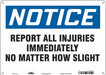 Safety Sign 10 in x 14 in Aluminum