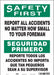 Safety Sign 14 inx10 in Vinyl