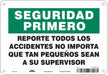 Safety Sign 7 in x 10 in Aluminum