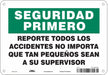 Safety Sign 7 in x 10 in Polyethylene