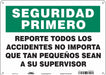 Safety Sign 10 inx14 in Polyethylene