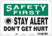 Safety Sign 7 in x 10 in Aluminum