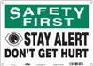 Safety Sign 10 inx14 in Aluminum