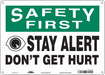 Safety Sign 10 inx14 in Polyethylene