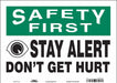 Safety Sign 10 inx14 in Vinyl