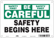 K0178 Safety Sign 7 inx10 in Polyethylene