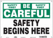 K0178 Safety Sign 10 inx14 in Polyethylene